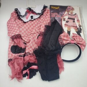 [01671205] Spirit Halloween Pastel Pink Kids Doll Costume Sizes Child Small 4-6 